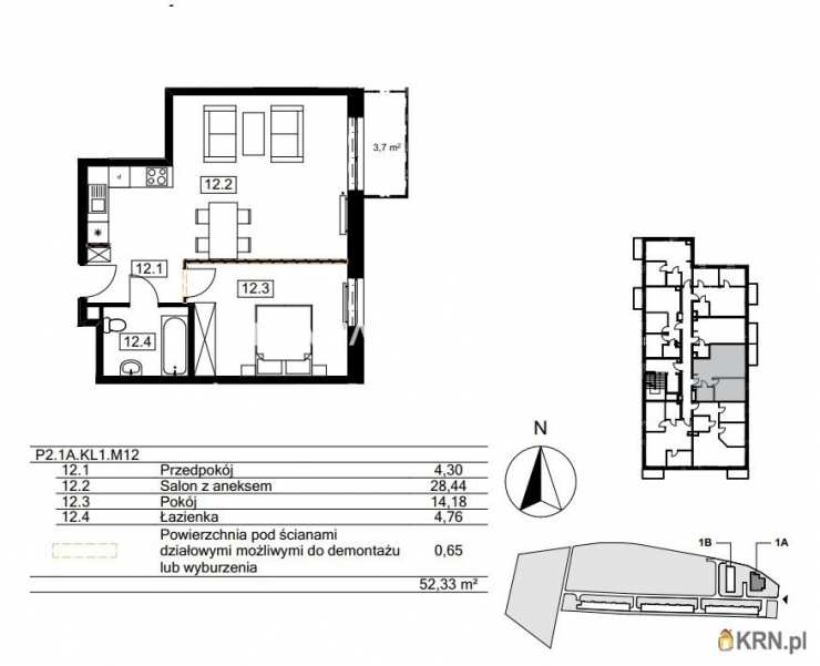 2 pokojowe, Kraków, Bieżanów-Prokocim/Złocień, ul. Agatowa, Mieszkanie  na sprzedaż