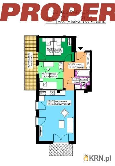 3 pokojowe, Kielce, Na Stoku, ul. , Mieszkanie  na sprzedaż