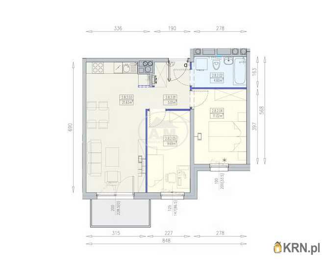Mieszkanie  na sprzedaż, Wrocław, Krzyki/Partynice, ul. Braterska, 3 pokojowe