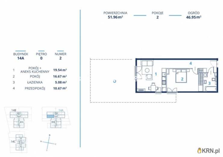 Kraków, Dębniki/Ruczaj, ul. Czerwone Maki, Mieszkanie  na sprzedaż, 2 pokojowe