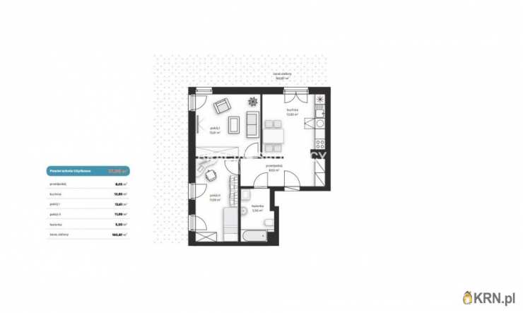 3 pokojowe, Mieszkanie  na sprzedaż, Kraków, Wzgórza Krzesławickie, ul. Polskich