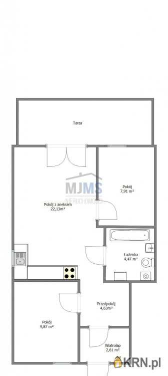 Wejherowo, ul. K. Dzięcielskiego, Mieszkanie  na sprzedaż, 3 pokojowe