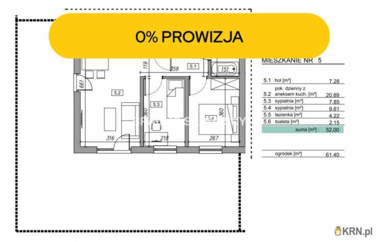 Mieszkanie  na sprzedaż, Zawada, ul. , 3 pokojowe