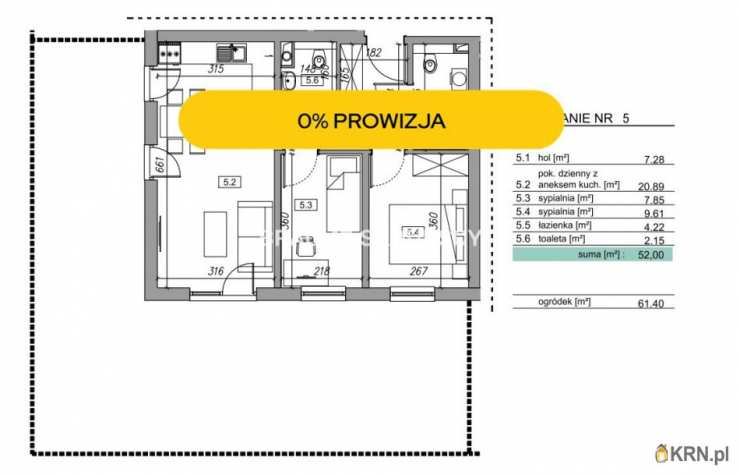 Mieszkanie  na sprzedaż, Zawada, ul. , 3 pokojowe