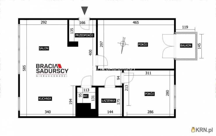 Mieszkanie  na sprzedaż, Kraków, Prądnik Czerwony, ul. J. Majora, 3 pokojowe
