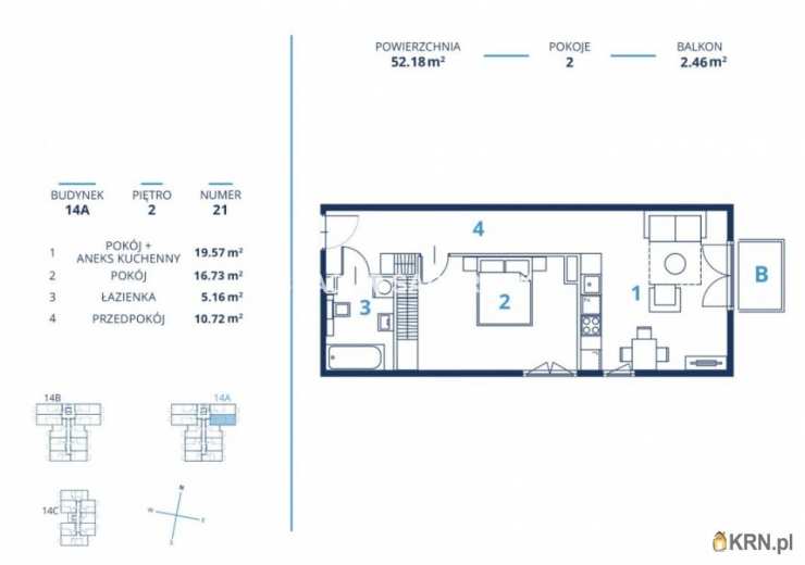 Mieszkanie  na sprzedaż, Kraków, Dębniki/Ruczaj, ul. Czerwone Maki, 2 pokojowe