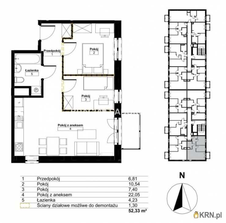 Kraków, Bieżanów-Prokocim/Złocień, ul. , Mieszkanie  na sprzedaż, 3 pokojowe