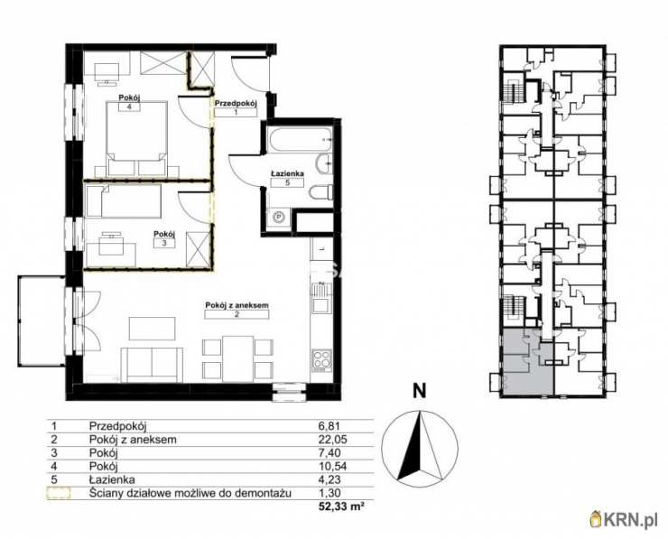 Kraków, Bieżanów-Prokocim/Złocień, ul. , Mieszkanie  na sprzedaż, 3 pokojowe
