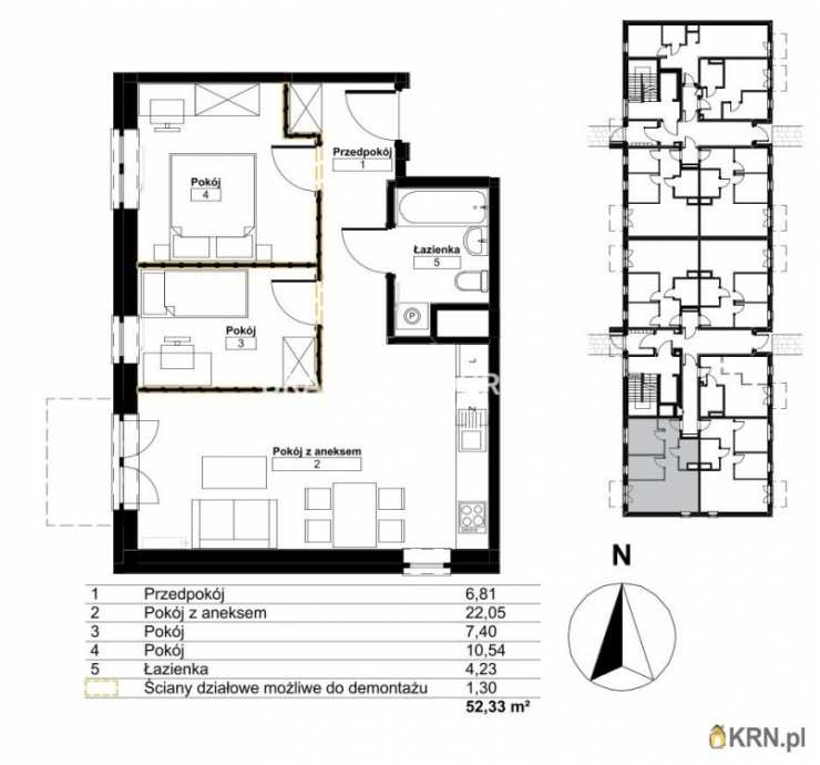 Mieszkanie  na sprzedaż, 3 pokojowe, Kraków, Bieżanów-Prokocim/Złocień, ul. 