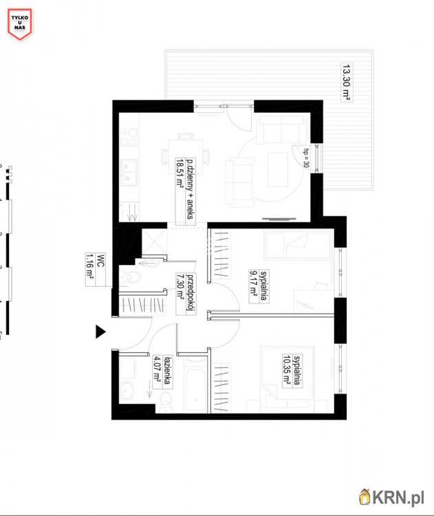 Straszyn, ul. Starogardzka, 3 pokojowe, Mieszkanie  na sprzedaż