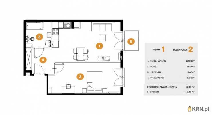 Mieszkanie  na sprzedaż, Kraków, Bronowice, ul. Na Błonie, 2 pokojowe