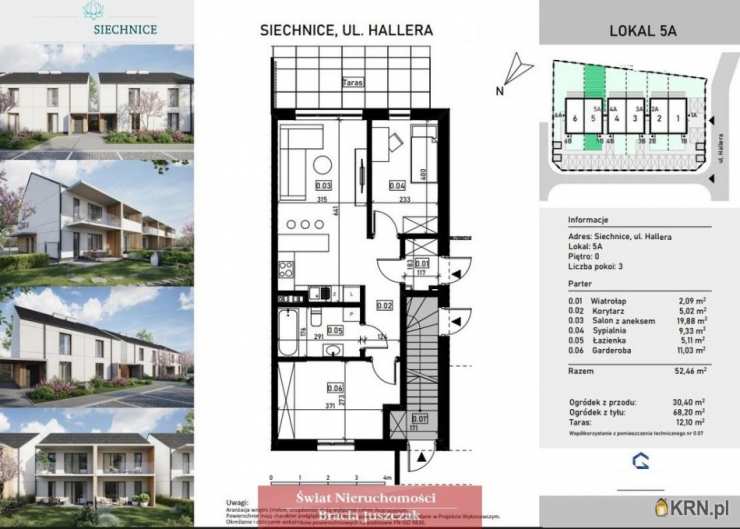 Świat Nieruchomości, Mieszkanie  na sprzedaż, Siechnice, ul. 
