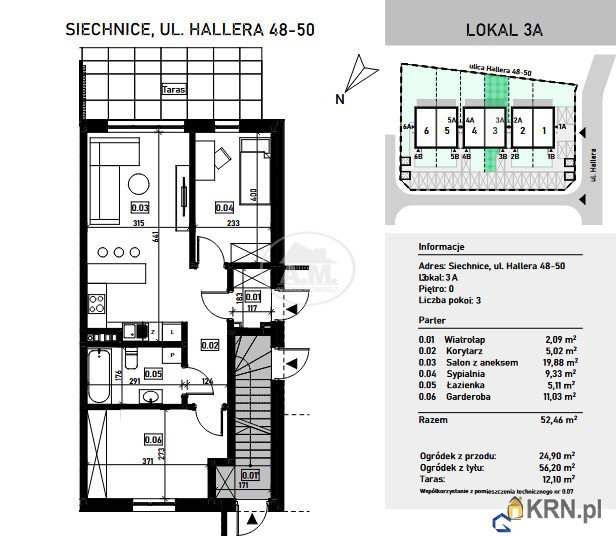 Siechnice, ul. , 3 pokojowe, Mieszkanie  na sprzedaż