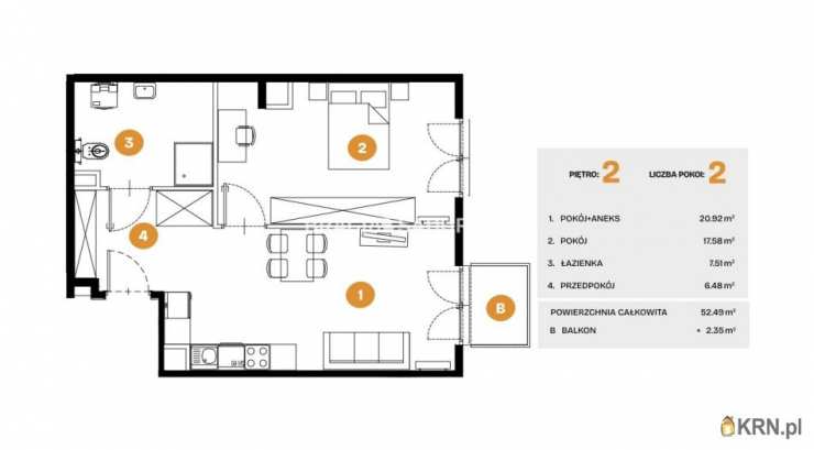 Kraków, Bronowice, ul. Na Błonie, Mieszkanie  na sprzedaż, 2 pokojowe
