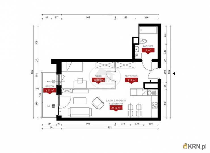 Mieszkanie  na sprzedaż, Wrocław, Stare Miasto, ul. S. Czarnieckiego, 2 pokojowe