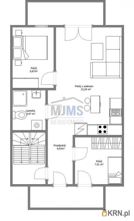 Mosty, ul. Dębowa, Mieszkanie  na sprzedaż, 3 pokojowe