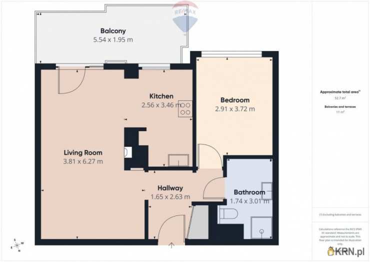 2 pokojowe, Mieszkanie  do wynajęcia, Warszawa, Mokotów, ul. 