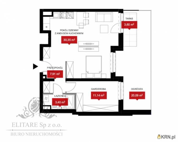 Mieszkanie  na sprzedaż, 2 pokojowe, Wrocław, Psie Pole, ul. 