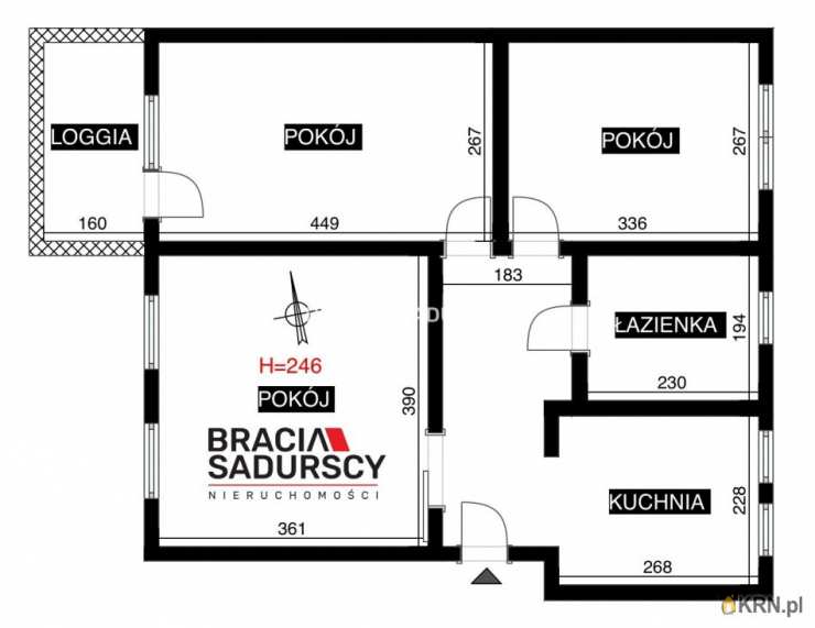 3 pokojowe, Kraków, Prądnik Czerwony, ul. M. Pszona, Mieszkanie  na sprzedaż