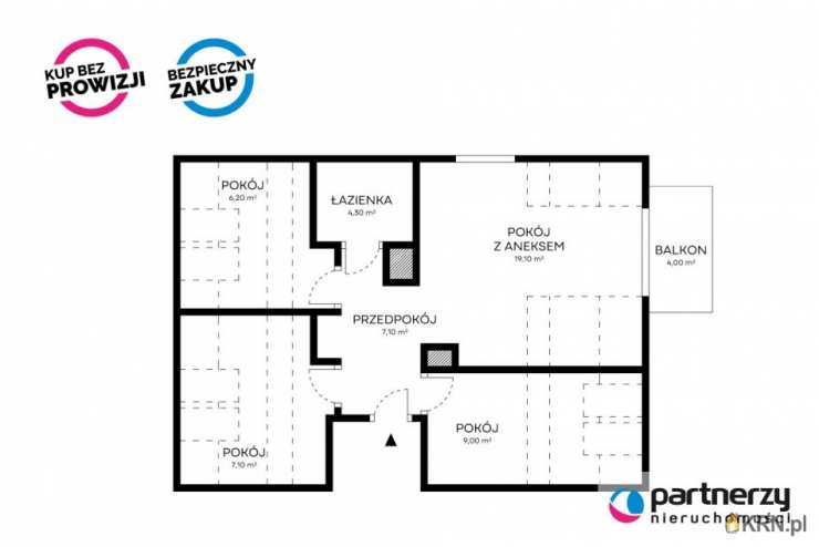 Mieszkanie  na sprzedaż, 4 pokojowe, Rokitki, ul. Tczewska