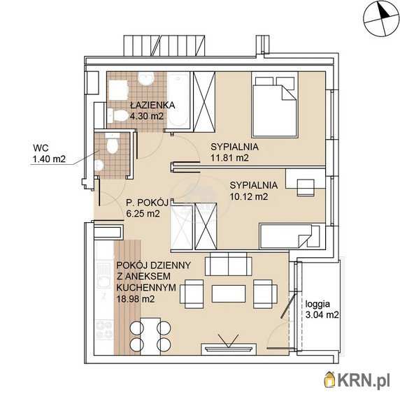 Wrocław, Psie Pole/Zakrzów, ul. Odolanowska, Mieszkanie  na sprzedaż, 3 pokojowe