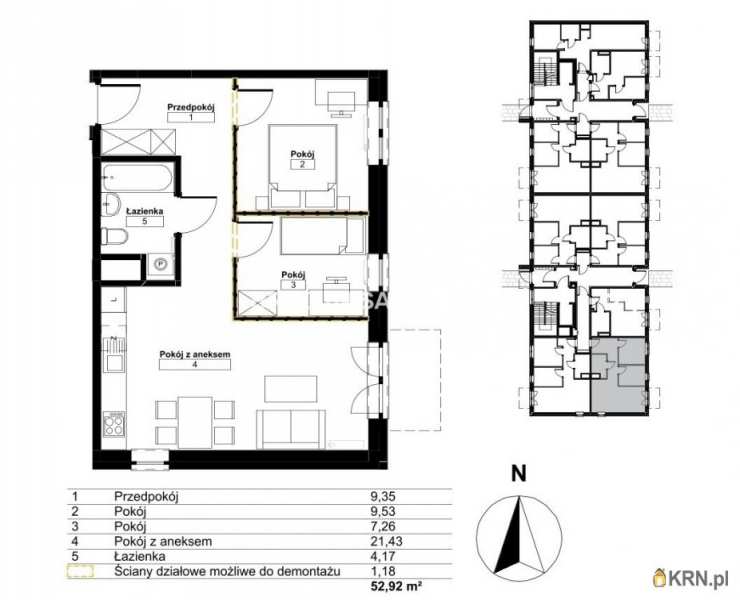 Mieszkanie  na sprzedaż, 3 pokojowe, Kraków, Bieżanów-Prokocim/Złocień, ul. 
