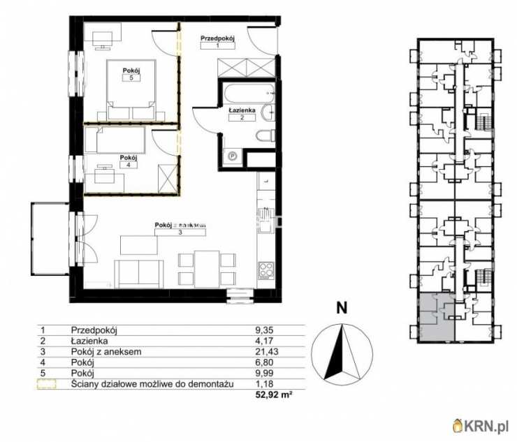 Mieszkanie  na sprzedaż, 3 pokojowe, Kraków, Bieżanów-Prokocim/Złocień, ul. 