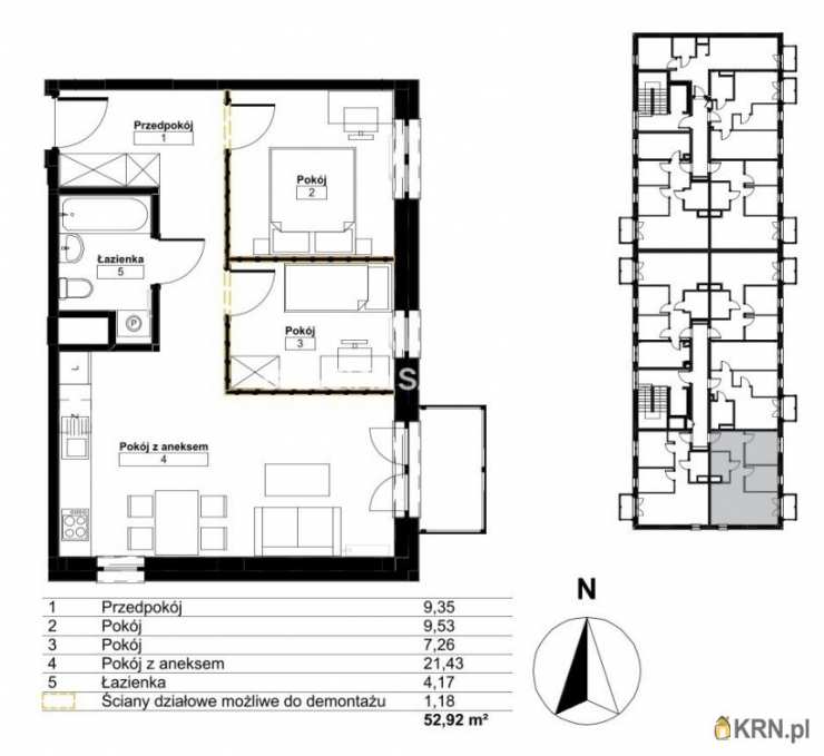 Kraków, Bieżanów-Prokocim/Złocień, ul. , Mieszkanie  na sprzedaż, 3 pokojowe