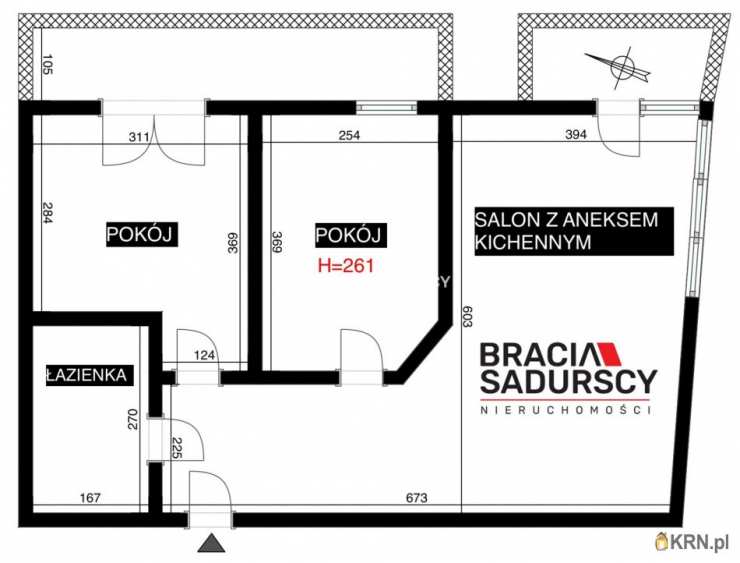 Mieszkanie  na sprzedaż, 3 pokojowe, Kraków, Swoszowice/Kliny Borkowskie, ul. Borkowska