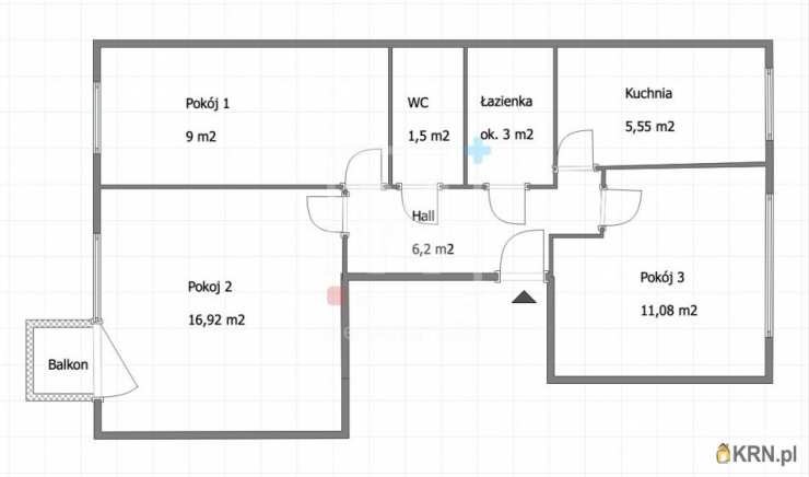 3 pokojowe, Warszawa, Mokotów/Sadyba, ul. św. Bonifacego, Mieszkanie  na sprzedaż