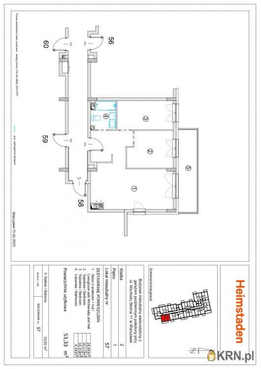 Mieszkanie  na sprzedaż, 3 pokojowe, Warszawa, ul. 