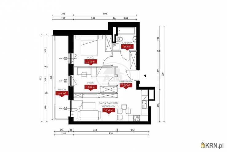 Mieszkanie  na sprzedaż, Wrocław, Stare Miasto, ul. S. Czarnieckiego, 3 pokojowe