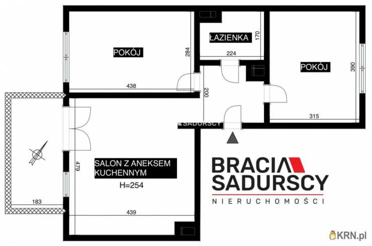 Kraków, Swoszowice/Opatkowice, ul. M. Dębskiego, Mieszkanie  na sprzedaż, 3 pokojowe