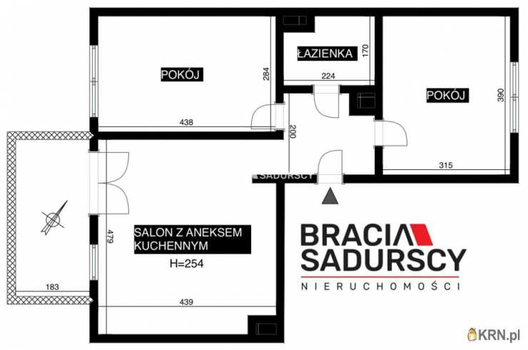 3 pokojowe, Kraków, Swoszowice/Opatkowice, ul. M. Dębskiego, Mieszkanie  na sprzedaż