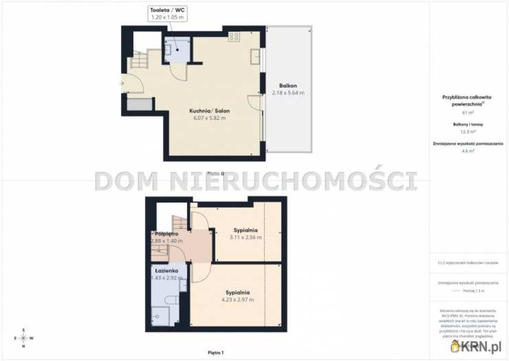 Mieszkanie  na sprzedaż, 3 pokojowe, Barczewo, ul. 