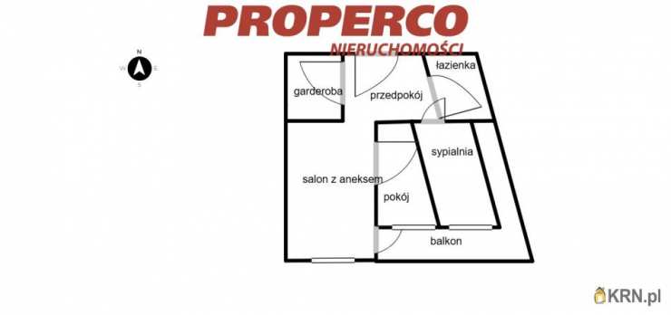 Mieszkanie  na sprzedaż, Kielce, Barwinek, ul. Starowapiennikowa, 3 pokojowe