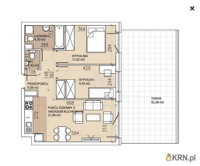 Mieszkanie  na sprzedaż, 3 pokojowe, Wrocław, Psie Pole/Sołtysowice, ul. 