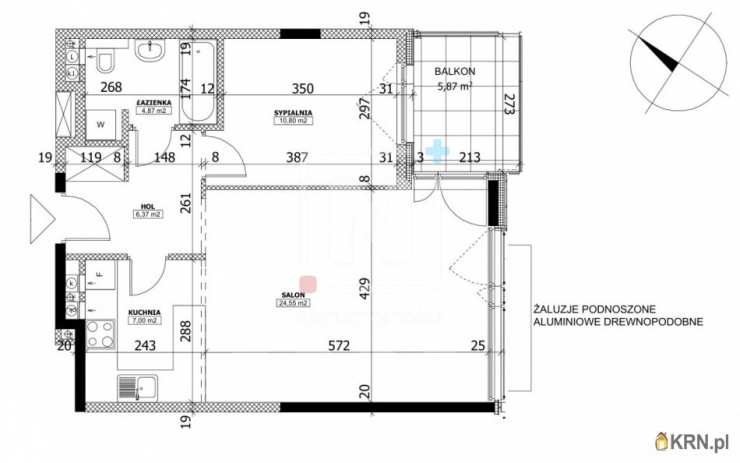 2 pokojowe, Warszawa, Wilanów, ul. Sarmacka, Mieszkanie  na sprzedaż
