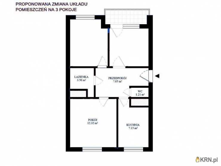 Kraków, Dębniki/Ruczaj, ul. gen. S. Grota-Roweckiego, 3 pokojowe, Mieszkanie  na sprzedaż