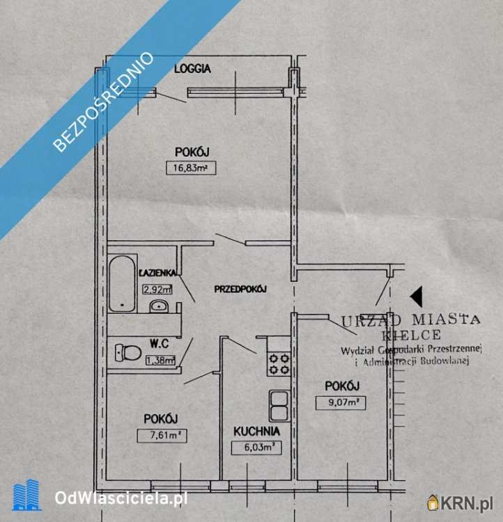 Kielce, Jagiellońskie, ul. , Mieszkanie  na sprzedaż, 3 pokojowe
