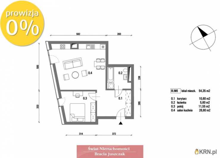 Mieszkanie  na sprzedaż, 3 pokojowe, Brzeg, ul. 