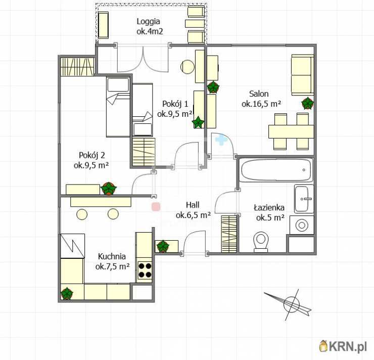 3 pokojowe, Warszawa, Ursus/Skorosze, ul. A. Prystora, Mieszkanie  na sprzedaż