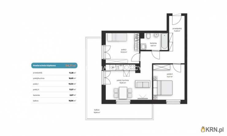 3 pokojowe, Mieszkanie  na sprzedaż, Kraków, Wzgórza Krzesławickie, ul. Polskich
