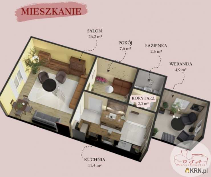 Buk, ul. , Mieszkanie  na sprzedaż, 2 pokojowe