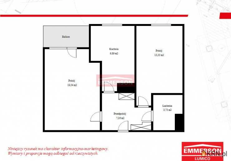 Mieszkanie  na sprzedaż, Kraków, Mistrzejowice, ul. Oświecenia, 2 pokojowe