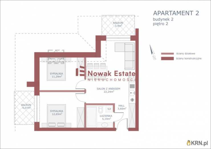 Mieszkanie  na sprzedaż, 3 pokojowe, Bańska Niżna, ul. Papieska