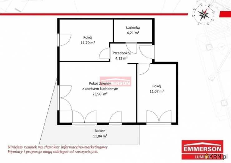 3 pokojowe, Kraków, Prądnik Biały, ul. , Mieszkanie  na sprzedaż