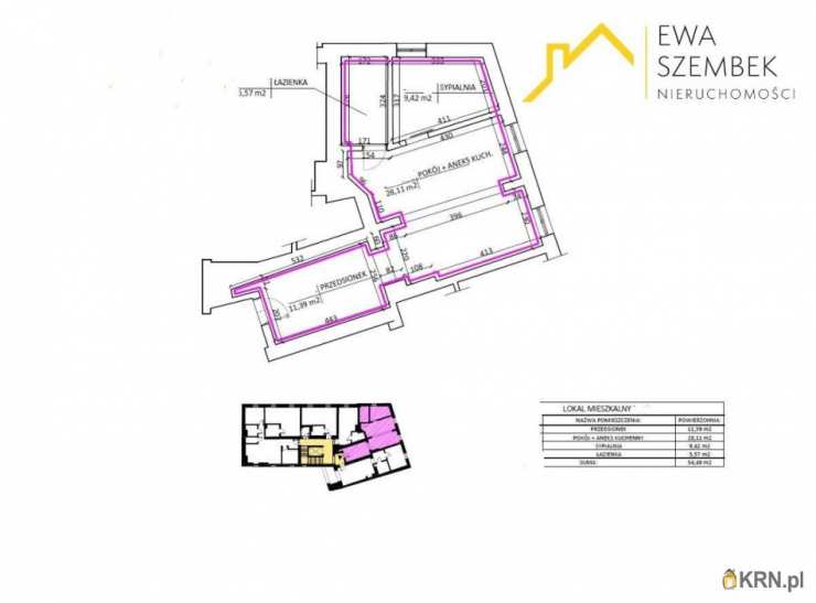 Mieszkanie  na sprzedaż, Kraków, Podgórze/Stare Podgórze, ul. , 4 pokojowe