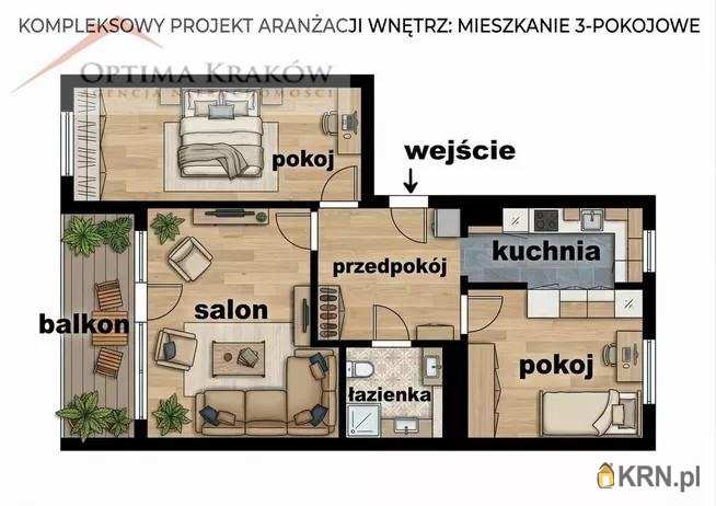 Mieszkanie  na sprzedaż, Kraków, Bieżanów-Prokocim/Prokocim, ul. L. Teligi, 3 pokojowe