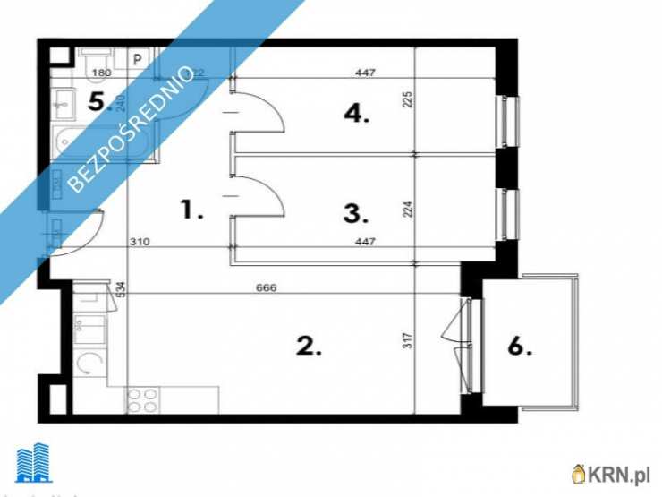 3 pokojowe, Mieszkanie  na sprzedaż, Warszawa, Mokotów, ul. Potoki